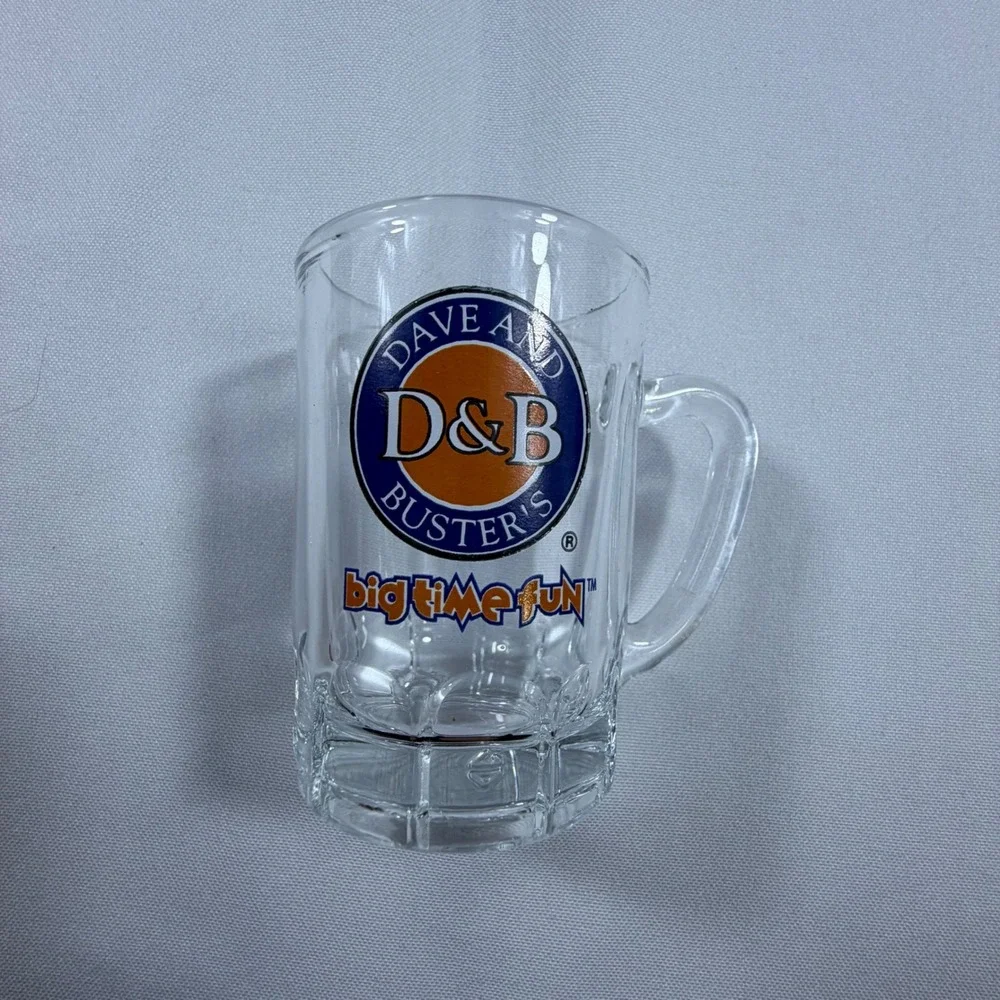 Dave and Busters Shot Glass Lot of 5 Dallas Spring Fling 2002 Arcade Barware